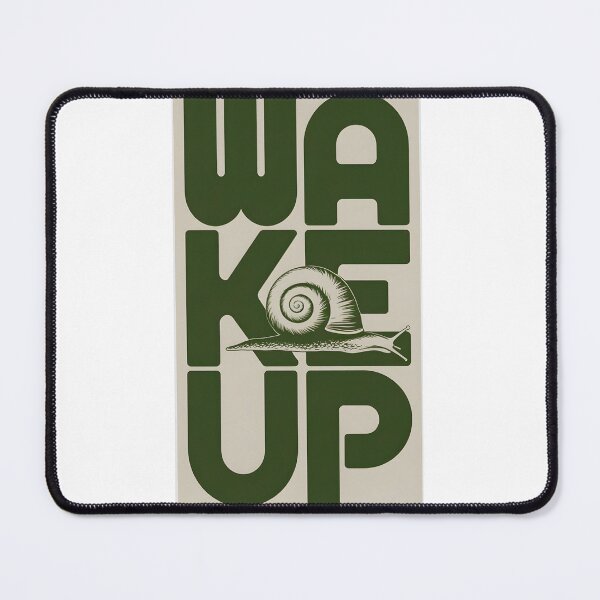 Item preview, Vintage Wake Up Snail Graphic Design designed and sold by LazyGeniusArt.