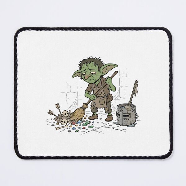 Item preview, Goblin Dungeon Cleanup Crew Fantasy RPG Art designed and sold by Fenay Designs.