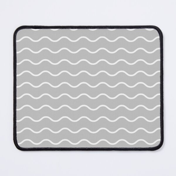 Item preview, Silver And White Waves Pattern designed and sold by pattern-archive.