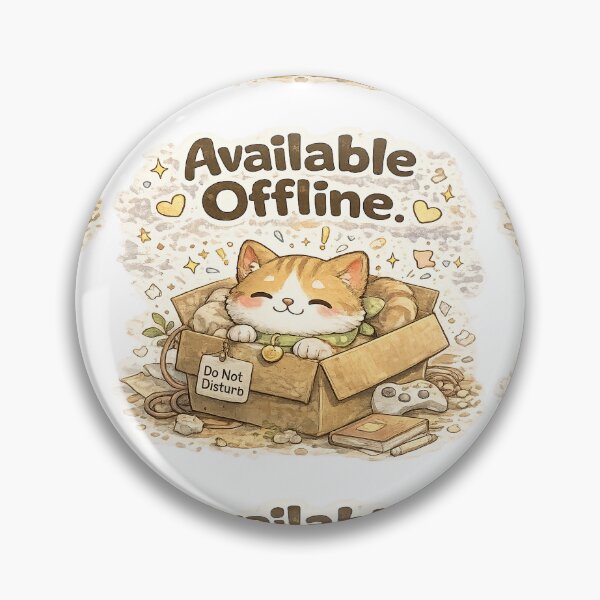 Item preview, Introvert Cat – Available Offline | Cozy Kawaii Box Cat designed and sold by Clothes With Smiling Animals Walt Gral.
