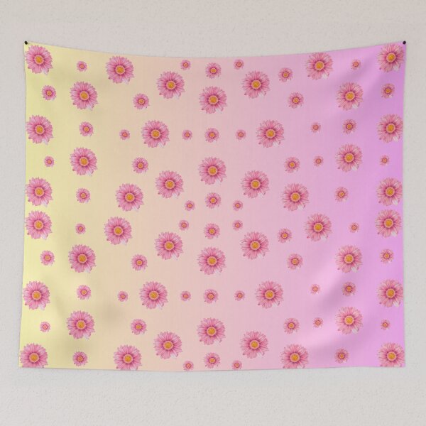 Item preview, Pink Watercolor Daisy Pattern – Cozy Floral Gradient Design designed and sold by Kriss0602.