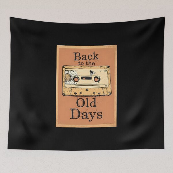Item preview, Back To The Old Days Vintage Cassette Tape Art designed and sold by LazyGeniusArt.