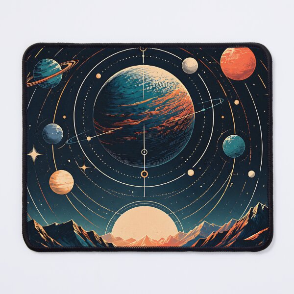 Item preview, Golden Horizon Planetary Alignment Landscape designed and sold by Jaideep Walia.