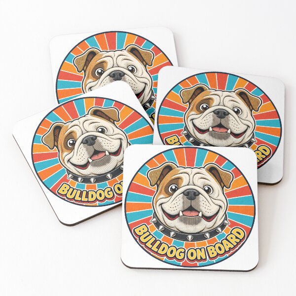Item preview, sticker "bulldog on board"  designed and sold by barbastyle.