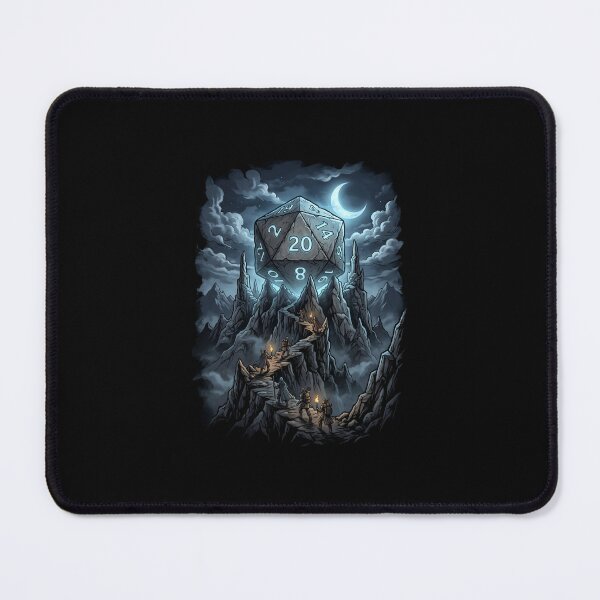 Item preview, Giant D20 Mountain Quest Fantasy RPG Art designed and sold by Fenay Designs.
