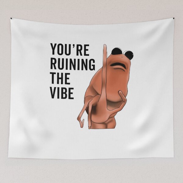 Item preview, You're Ruining The Vibe Funny Marcus The Worm designed and sold by nosu-art-pod.