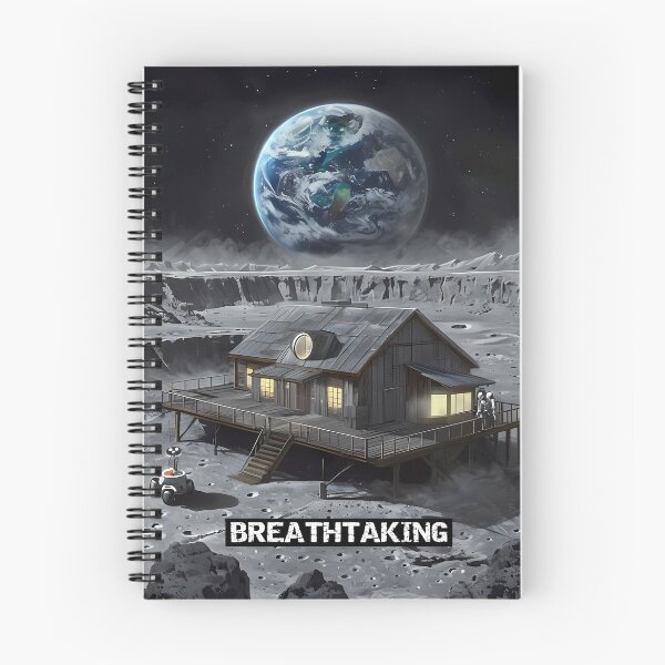 Artikelvorschau, BREATHTAKING - Modern Lunar Cabin Art entworfen und verkauft von Modern Nest Art.