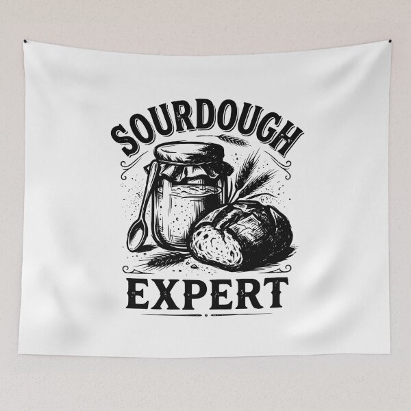 Item preview, Sourdough Expert Vintage Bread Baking Design, Retro Bakery Homemade Bread Lover Gift Graphic Tee designed and sold by AsturShop.
