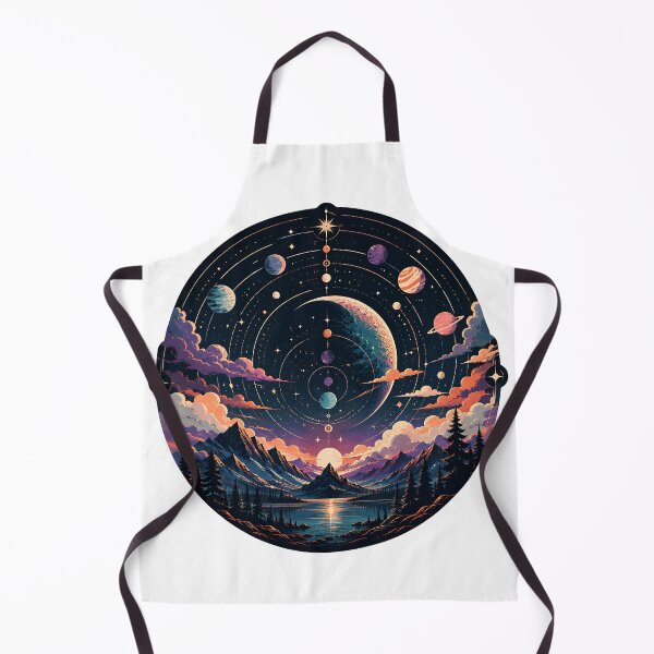 Item preview, Astrological Galaxy Map Over Mountain Peaks designed and sold by Jaideep Walia.
