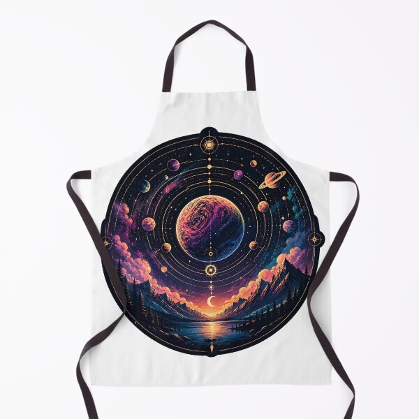 Item preview, Cosmic Solar System Geometry Mountain Lake designed and sold by Jaideep Walia.