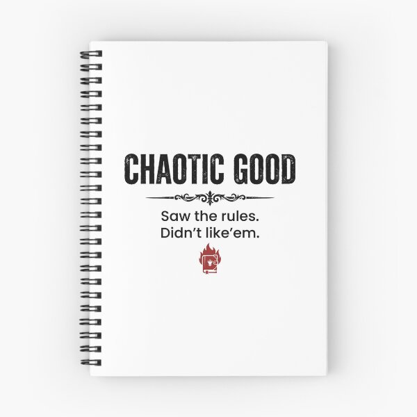 Item preview, Chaotic Good Saw The Rules Didnt Like Em RPG designed and sold by Fenay Designs.
