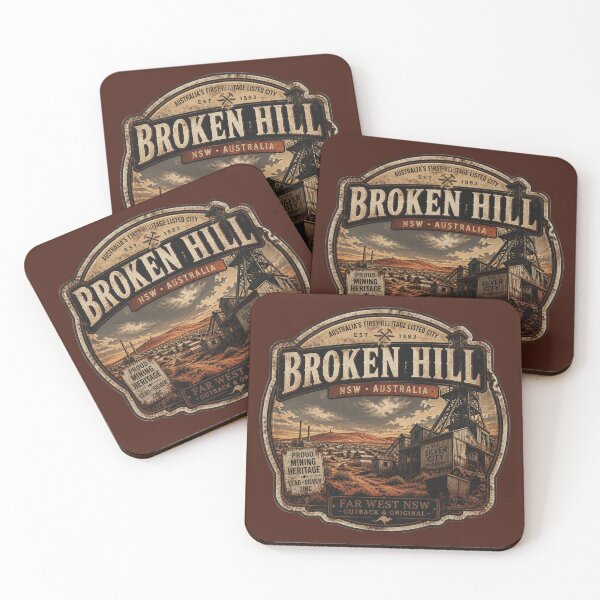 Item preview, Broken Hill Australia – Vintage Outback Mining designed and sold by Random Designs.