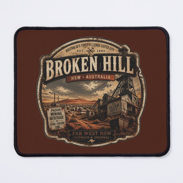 Item preview, Broken Hill Australia – Vintage Outback Mining designed and sold by Random Designs.