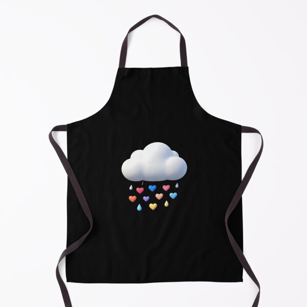 Item preview, Raining Hearts Cloud: 3D Cute Rainbow Rain Art designed and sold by artlife4.