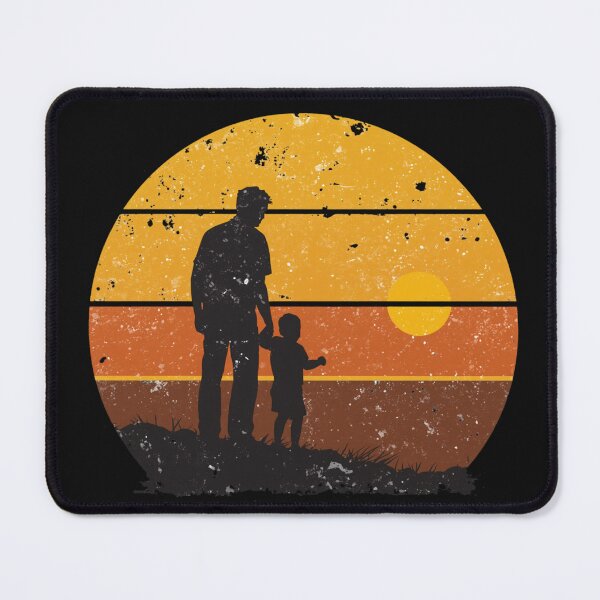 Item preview, Retro Dad and Child Sunset - Father's Day Gift designed and sold by Larams Studio.