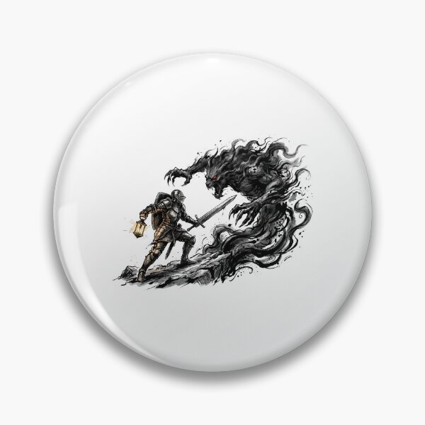 Item preview, Knight Vs Shadow Monster Dark Fantasy RPG Art designed and sold by Fenay Designs.