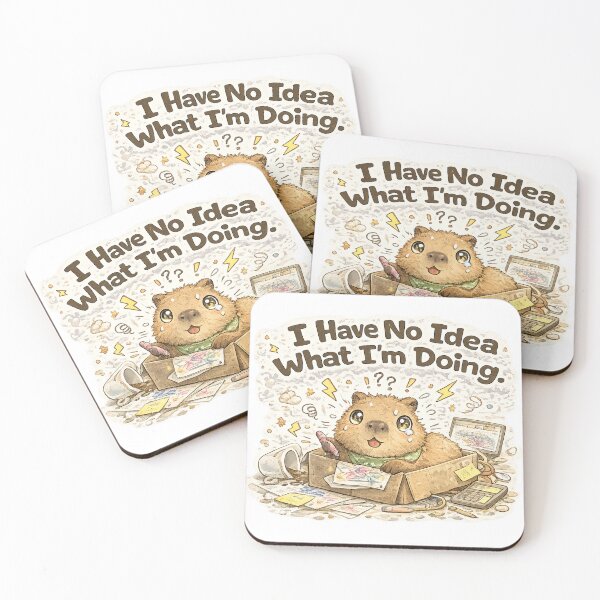 Item preview, Chaos Capybara – I Have No Idea What I’m Doing | Cozy Chaos Meme designed and sold by Clothes With Smiling Animals Walt Gral.