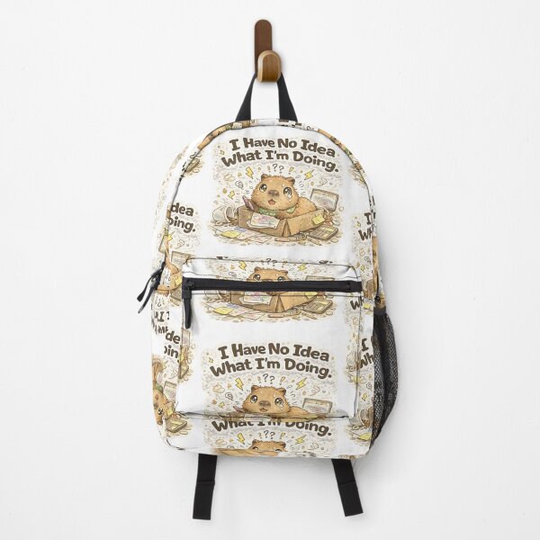 Item preview, Chaos Capybara – I Have No Idea What I’m Doing | Cozy Chaos Meme designed and sold by Clothes With Smiling Animals Walt Gral.