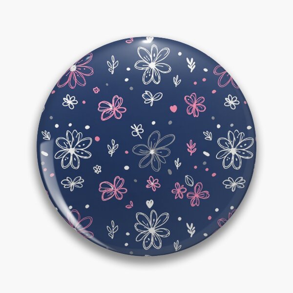 Item preview, Little flowers on blue designed and sold by In-Spirit24.