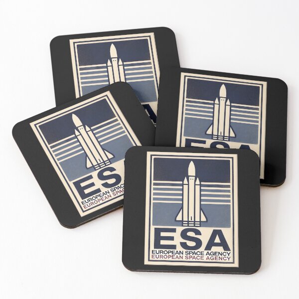Item preview, European Space Agency Inspired Retro Space Exploration Emblem Design designed and sold by TEEJAMBOREE.