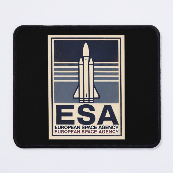 Item preview, European Space Agency Inspired Retro Space Exploration Emblem Design designed and sold by TEEJAMBOREE.