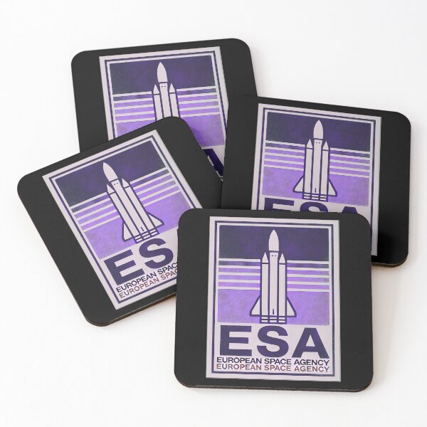 Item preview, European Space Agency Inspired Retro Space Exploration Emblem Design designed and sold by TEEJAMBOREE.