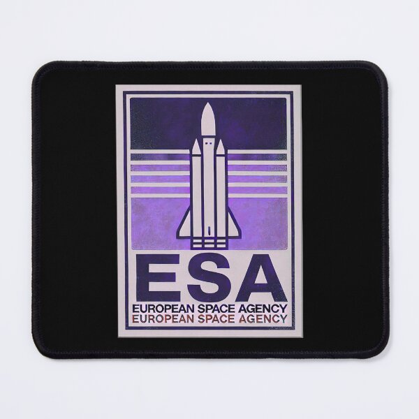 Item preview, European Space Agency Inspired Retro Space Exploration Emblem Design designed and sold by TEEJAMBOREE.
