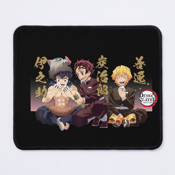 Item preview, Tanjiro Inosuke Squad Anime Graphic Poster Design designed and sold by KratofilKerri.