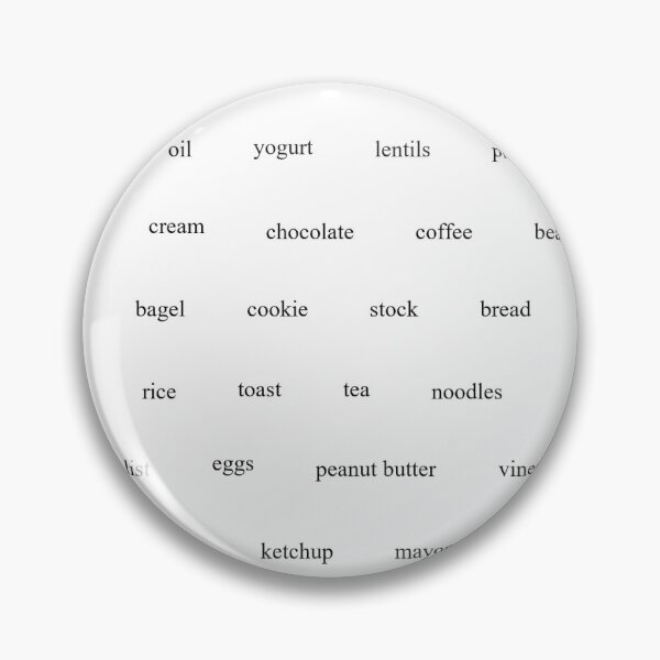 Item preview, 46 Grocery List Fridge Poetry Words (Staple Pantry Essentials) designed and sold by Tiffany Munro.