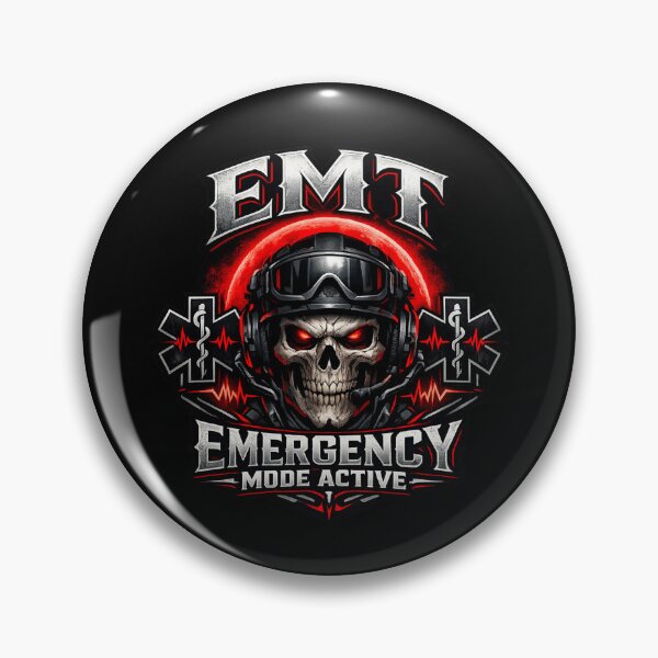 Item preview, Gothic Skull EMT Emergency Mode Active EMS Tactical Streetwear Design for National EMS Week designed and sold by ClinicalHubs.
