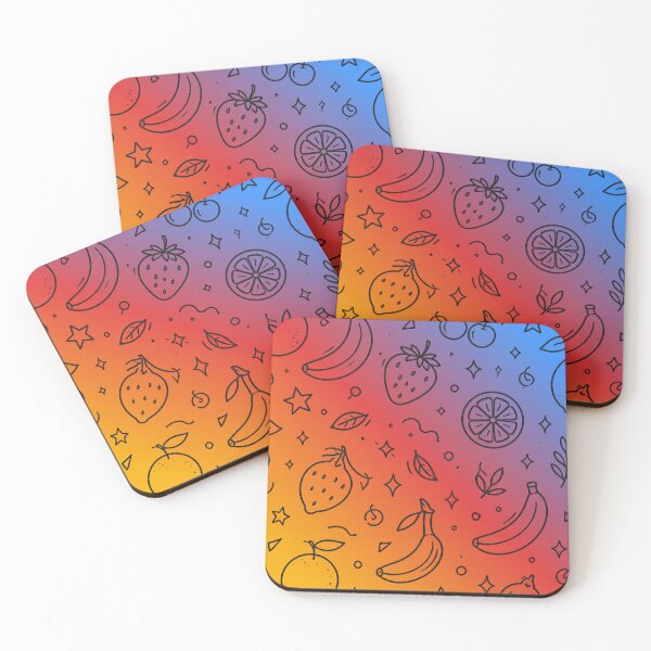 Item preview, Summer Fruit Medley Vibrant Rainbow Pattern designed and sold by alvinavery.