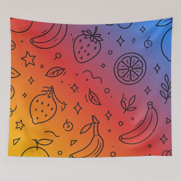 Item preview, Summer Fruit Medley Vibrant Rainbow Pattern designed and sold by alvinavery.