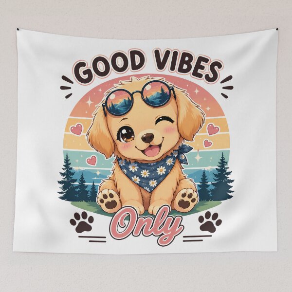 Item preview, Kawaii Chibi Golden Retriever Anime Puppy Good Vibes Only Cute Dog Aesthetic designed and sold by Dyan4.