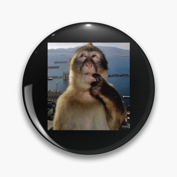 Item preview, Thinking Monkey Meme Funny designed and sold by studio-ssaam.