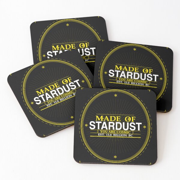 Item preview, Made of Stardust Vintage Retro Space Badge T-Shirt Cosmic Science Gift designed and sold by Daily Mood Tees.