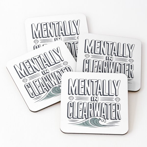 Item preview, Mentally In Clearwater Retro Beach T-Shirt | Florida Coastal Aesthetic designed and sold by Timeless Design.
