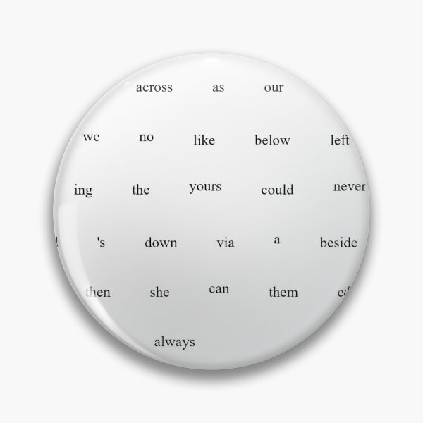 Item preview, 53 Fridge or Sticker Poetry Words (Prepositions and Pronouns) designed and sold by Tiffany Munro.