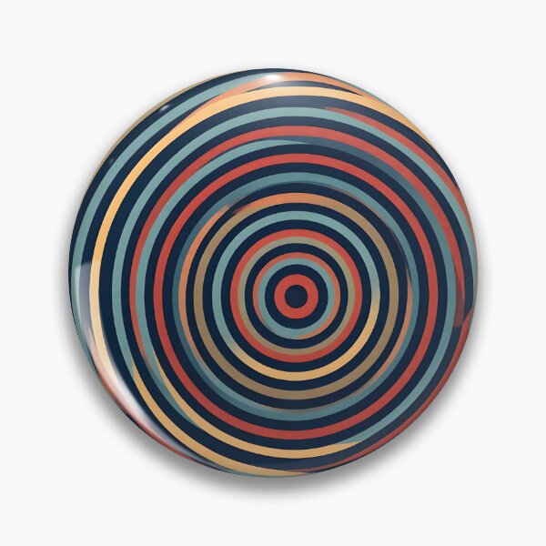 Item preview, Retro 70s Abstract Concentric Circles designed and sold by ShapeBow.