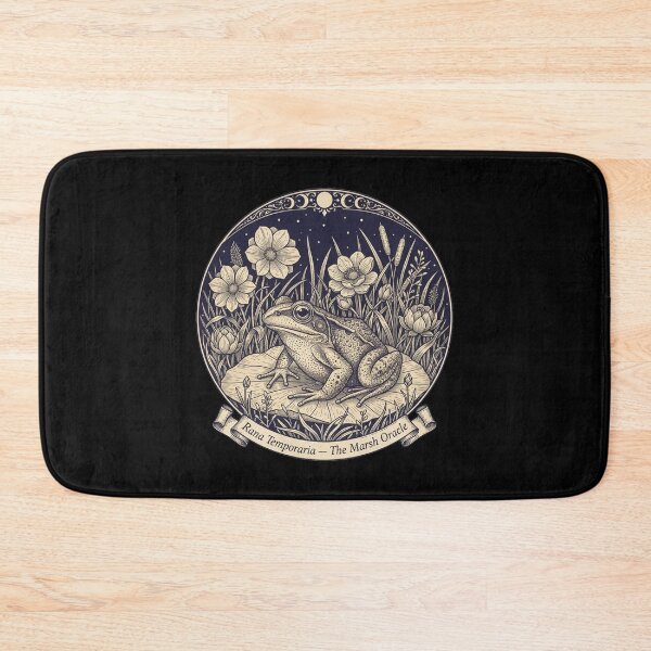 Item preview, Marsh Oracle Frog - Dark Cottagecore Rana Temporaria designed and sold by PixelQ.