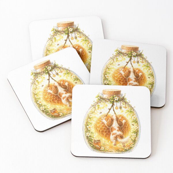Item preview, Cavalier King Charles Spaniel Honey Sticker – Cute Blenheim Puppy Bee Cottagecore Dog Art for T-Shirts, Phone Cases & Gifts designed and sold by SakuraWaStyle.