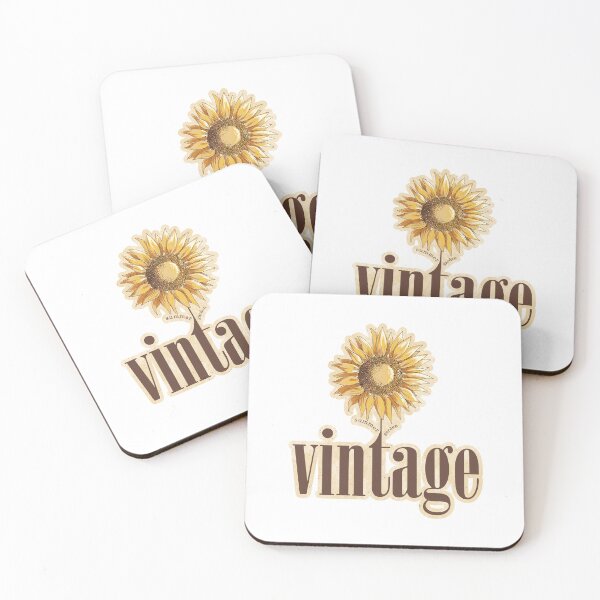 Item preview, Vintage Sunflower Typography designed and sold by PMSNshop.