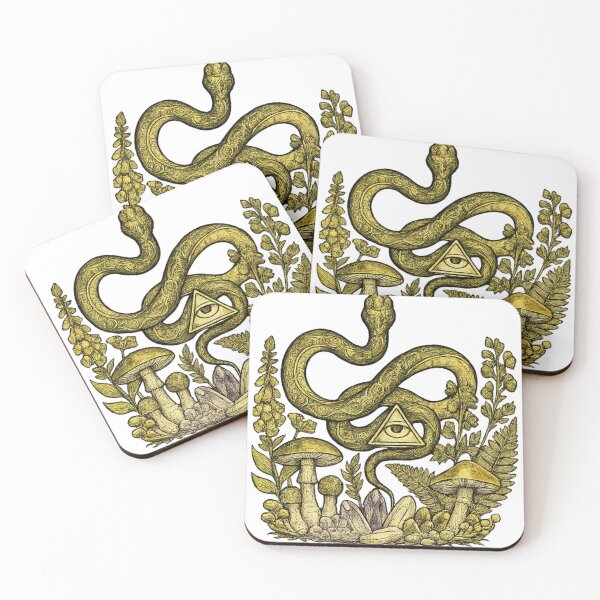 Item preview, Mystic Snake & All Seeing Eye Occult Vintage Design designed and sold by arifali786.