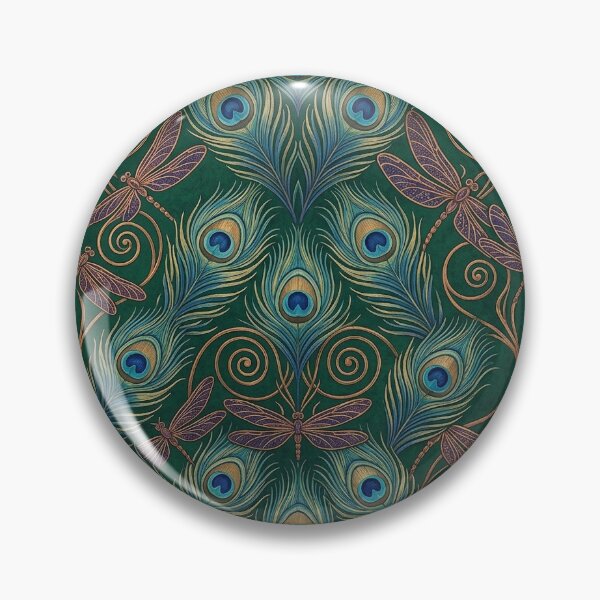 Item preview, Art Deco Peacock Emerald Elegance designed and sold by Ceylon-EcoVibes.