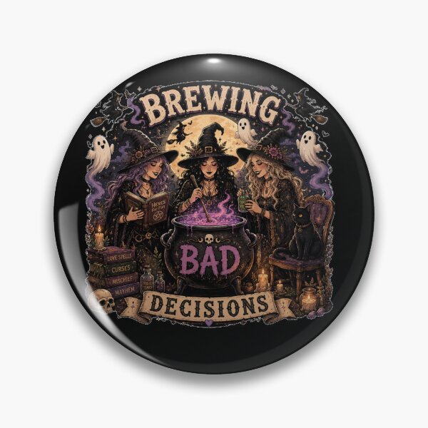 Item preview, Brewing Bad Decisions Witchy Halloween Coven Design designed and sold by MotylekAnia.