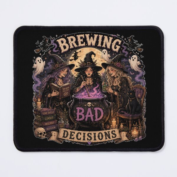 Item preview, Brewing Bad Decisions Witchy Halloween Coven Design designed and sold by MotylekAnia.