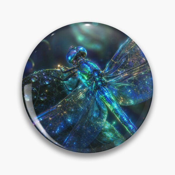 Item preview, LUMINOUS DRAGONFLY — Biolume Macro Fantasy Print designed and sold by Jandedan.
