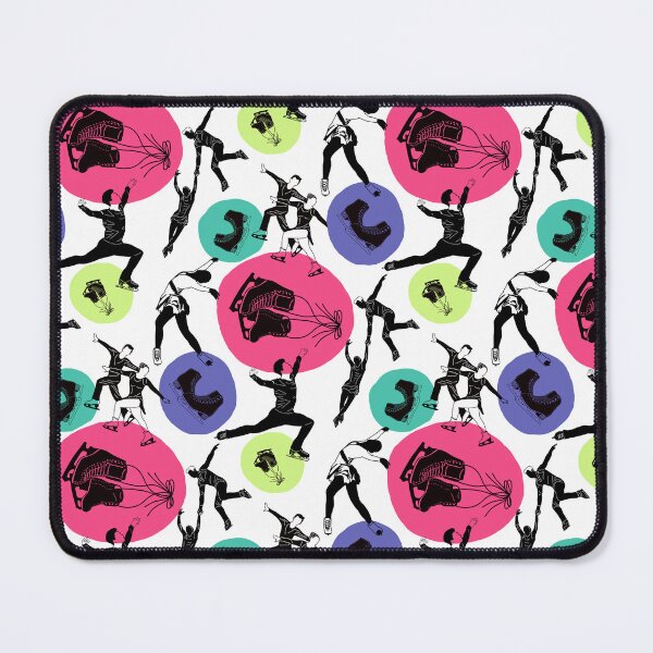Item preview, Figure Skaters Retro Pop Pattern designed and sold by Purposely Designed.