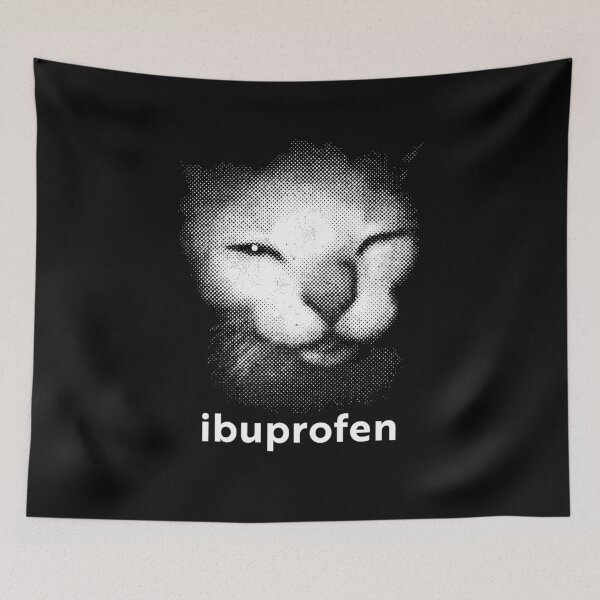 Item preview, Ibuprofen Cat Meme designed and sold by charoen-design.