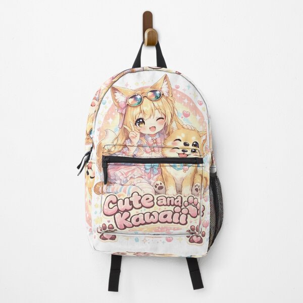 Item preview, Kawaii Anime Fox Girl and Shiba Inu Chibi Cute Aesthetic Japanese Manga designed and sold by Dyan4.