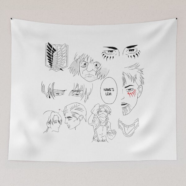 Item preview, Captain Levi Ackerman Sketch Compilation - Shingeki no Kyojin designed and sold by nighto-0W.